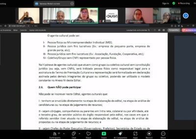 Print - Leitura Edital PNAB Maceió 2 - Comitê de Cultura de Alagoas