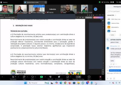Print - Leitura Edital PNAB Maceió 5 - Comitê de Cultura de Alagoas